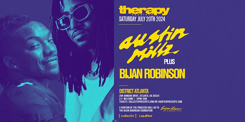 Austin Millz & Bijan Robinson at District Atlanta on Saturday, July 20th