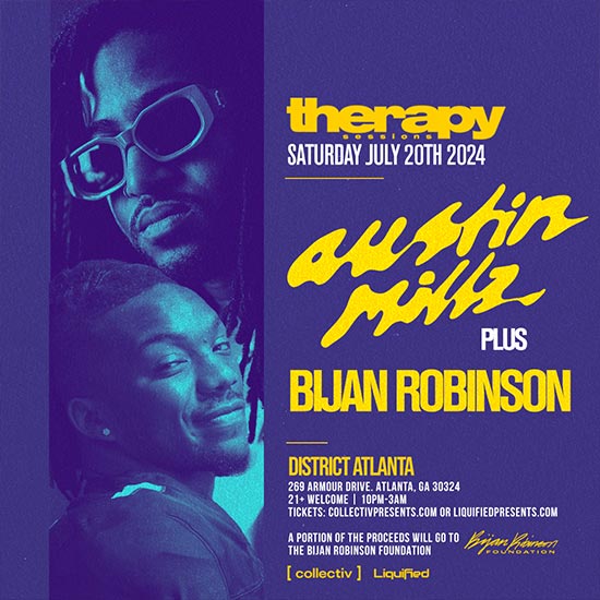Austin Millz & Bijan Robinson at District Atlanta on Saturday, July 20th