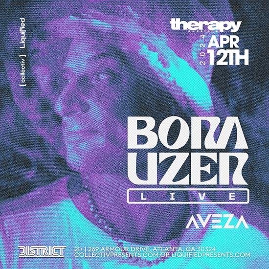Join us at District Atlanta for an unforgettable night as Bora Uzer takes the stage on Friday, April 12th!