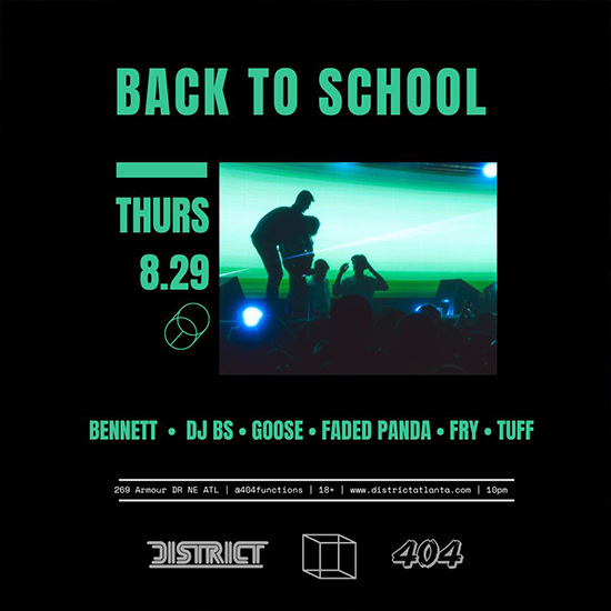 Back to School College Party at District Atlanta on Thursday, August 29th