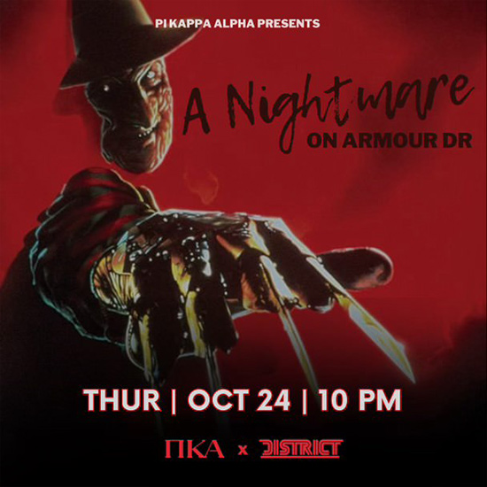 Pike x Genius Collections presents A Nightmare on Armour Dr at District Atlanta on Thursday, October 24th