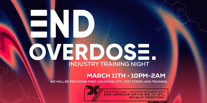 Monday, March 11th, experience a night of education on harm reduction, naloxone certifications, and free resources in collaboration with End Overdose.