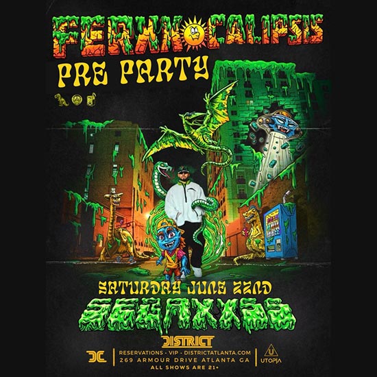 Official FerxxoCalipsis Tour Pre-Party featuring Feid's official tour DJ SEBAXXSS at District Atlanta on Saturday, June 22nd!