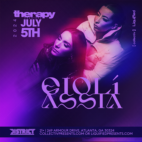 Experience an unforgettable night of music as Gioli and Assia take over District Atlanta on July 5th!