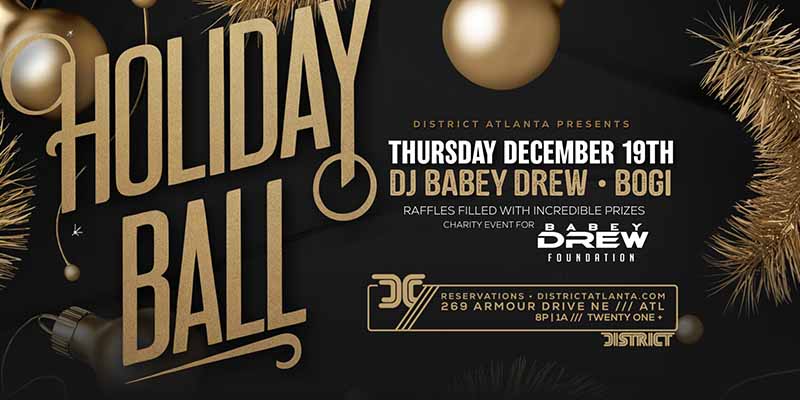 District Inaugural Holiday Ball at District Atlanta on Thursday, December 19th