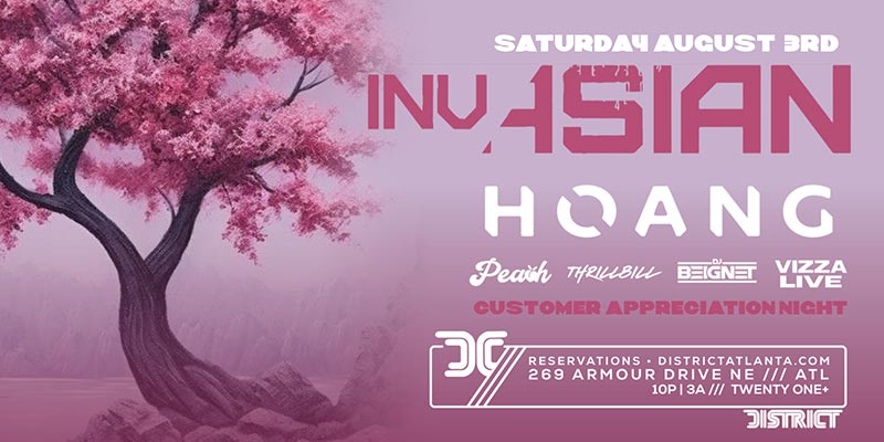 InvAsian: Customer Appreciation Night! Saturday, August 3rd, 2024