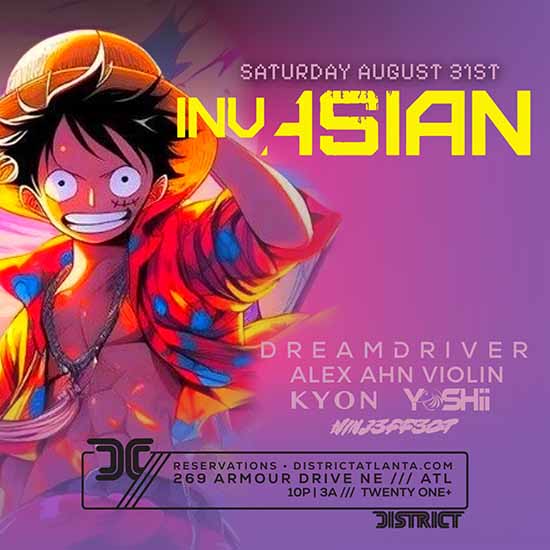 InvAsian: Saturday, August 31st, 2024