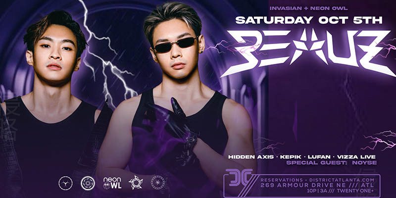 InvAsian presents BEAUZ Saturday, October 5th, 2024