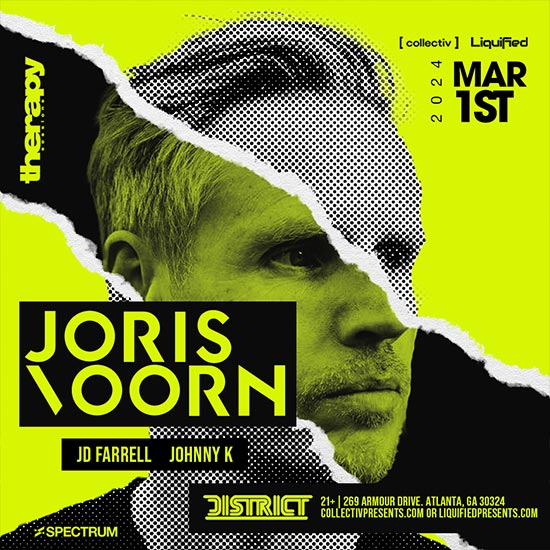 District Atlanta proudly presents the internationally acclaimed DJ and producer, Joris Voorn, on Friday, March 1st.