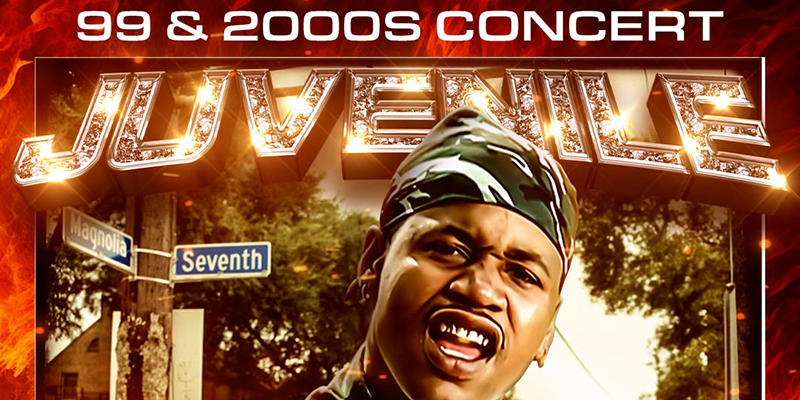 JUVENILE is bringing the party vibes with a live performance at the 99 & 2000s party on Sunday, May 19th!