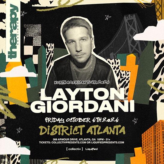 Layton Giordani at District Atlanta on Friday, October 4th!