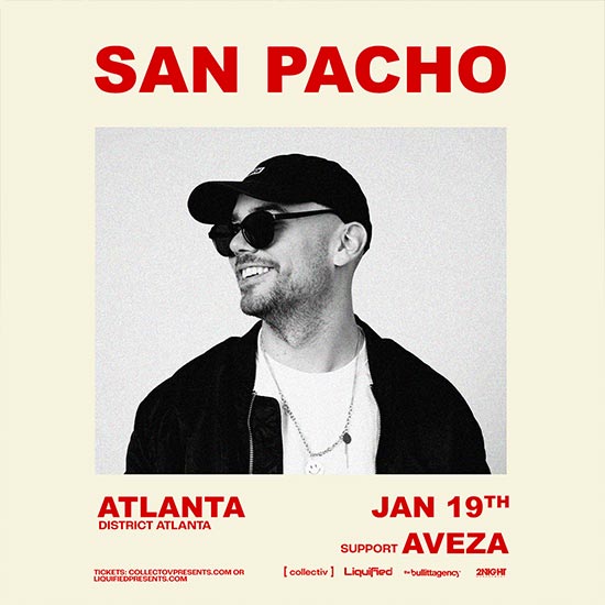 We are thrilled to announce that San Pacho will be taking the stage at District Atlanta on Friday, January 19th.