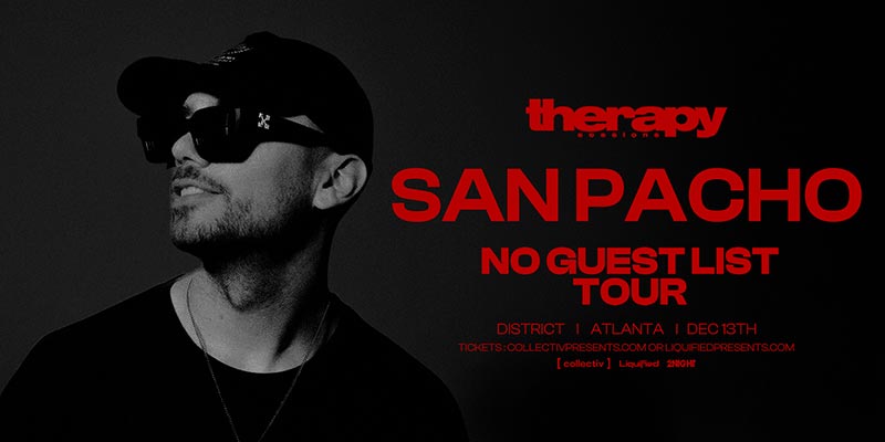 San Pacho presents a night of musical therapy, Friday, December 13th at District Atlanta