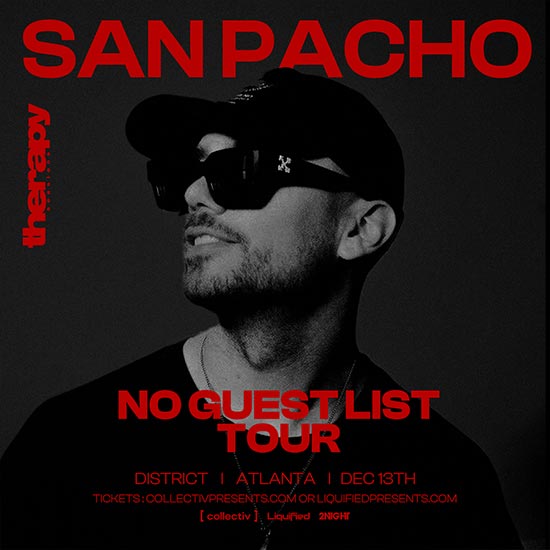 San Pacho presents a night of musical therapy, Friday, December 13th at District Atlanta