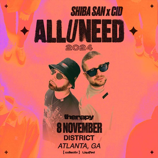 Shiba San and CID take over District Atlanta on Friday, November 8th!