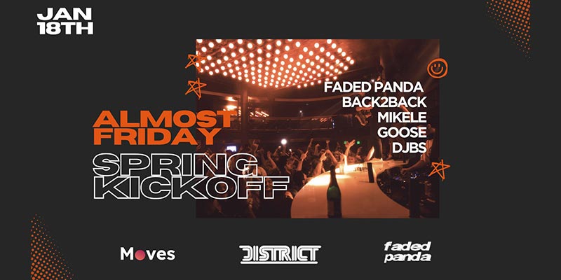 Get ready to shake off those winter blues and dive headfirst into the semester with Almost Friday
