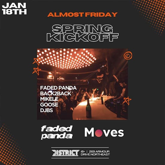 Get ready to shake off those winter blues and dive headfirst into the semester with Almost Friday