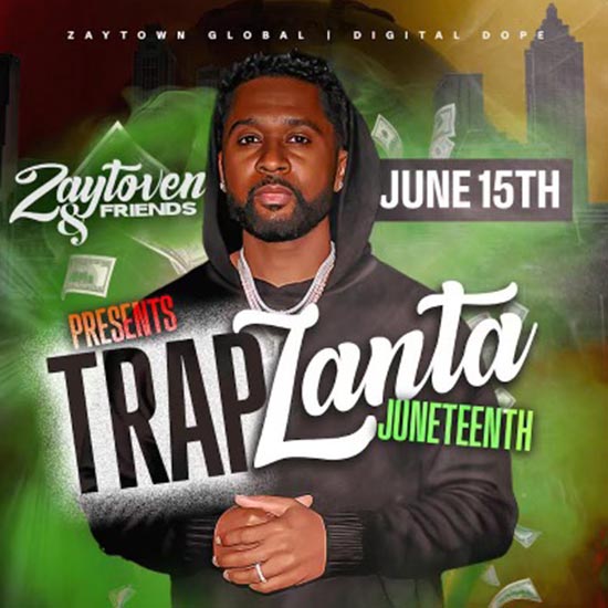 Come celebrate Juneteenth, Saturday, June 15th, with Zaytoven & Friends in Traplanta. It's going to be epic!