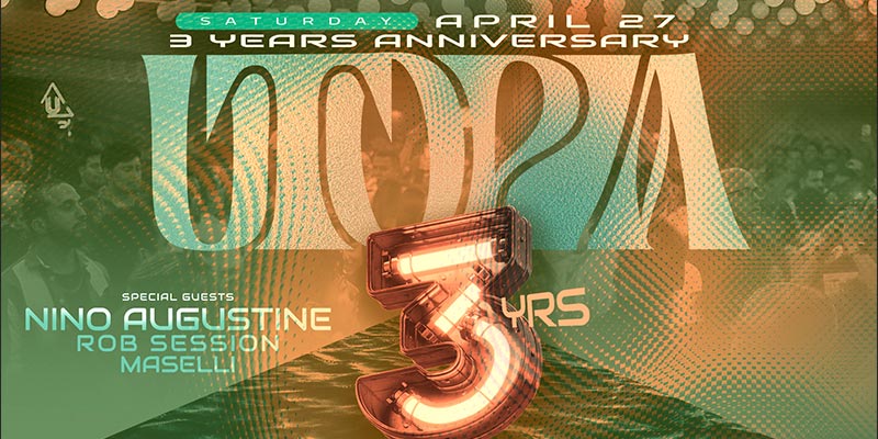 Utopia Turns Three! Celebrate 3 Years of Latin Paradise at District Atlanta on Saturday, April 27th.