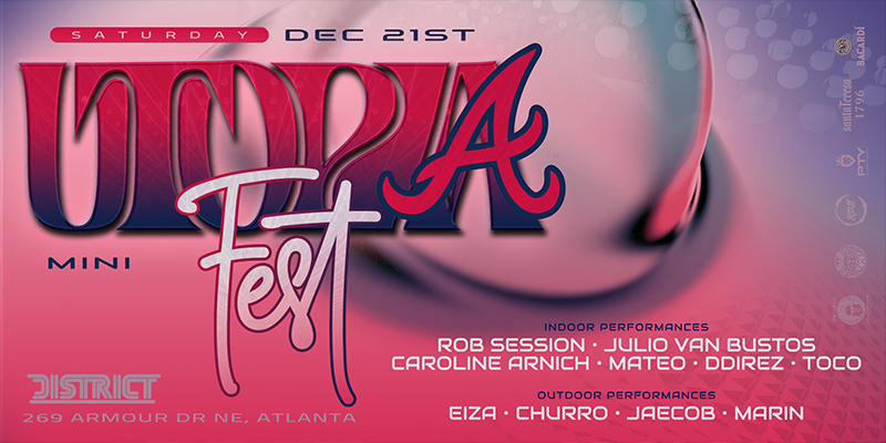 Join us on December 21st as Utopia returns to District Atlanta.