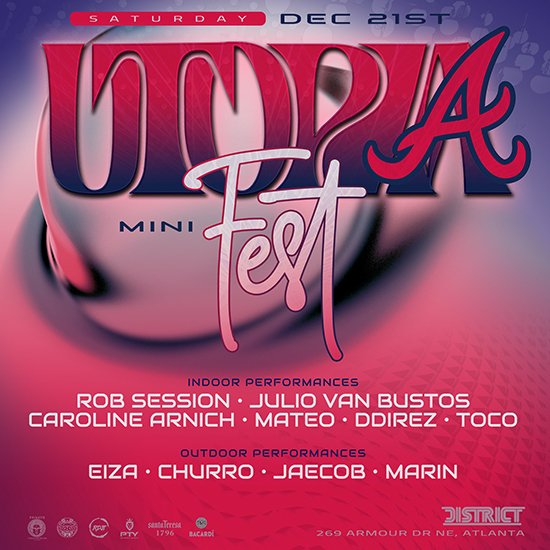 Join us on December 21st as Utopia returns to District Atlanta.