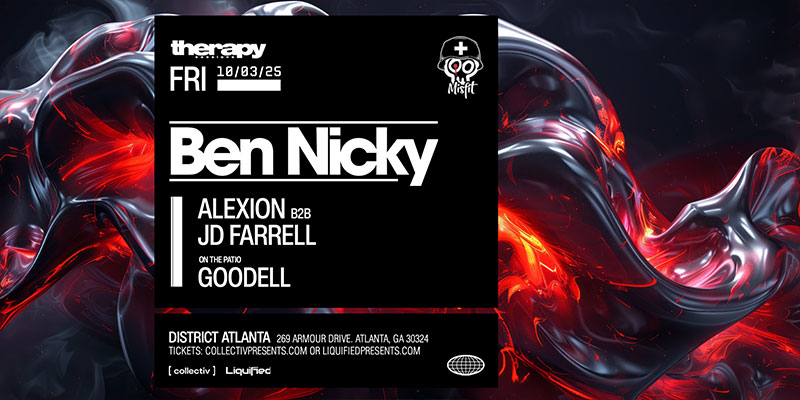 Ben Nicky at District Atlanta on Friday, October 3rd!