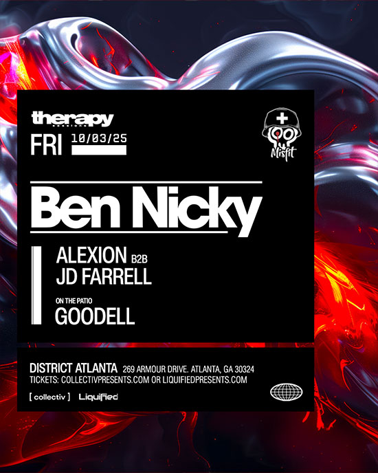 Ben Nicky at District Atlanta on Friday, October 3rd!