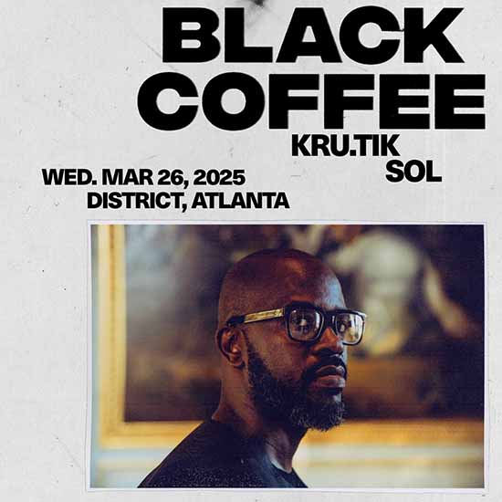 Black Coffee at District Atlanta on Wednesday, March 26th