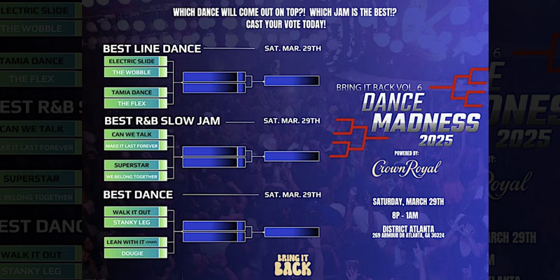 Bring It Back &bull; Let's Dance at District Atlanta on Sunday, March 29th