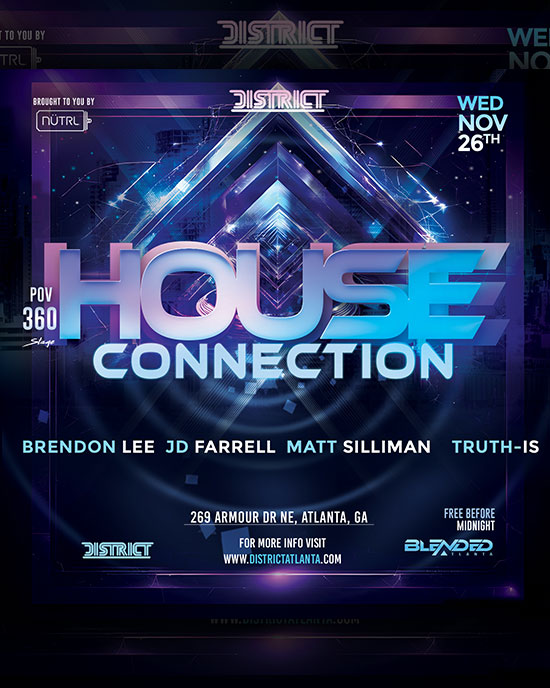 House Connection at District Atlanta on Wednesday, November 26th!