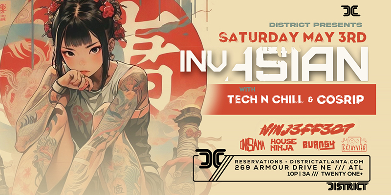 Invasian Countdown to MomoCon at District Atlanta on Saturday, May 3rd