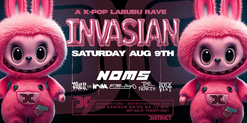 Invasian: K-POP Labubu Rave at District Atlanta on Saturday, August 9th