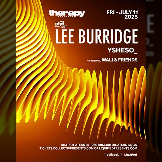 Lee Burridge at District Atlanta on Friday, July 11th!