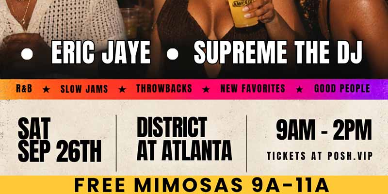 AM2PM AMour: R&B, ALL MORNING at District Atlanta on Saturday, September 26th.