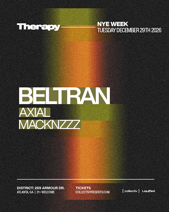 Beltran NYE Week at District Atlanta on Tuesday, December 29th!