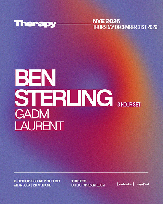 New Year's Eve with Ben Sterling dropping the heat on Atlanta on Thursday, December 31st!