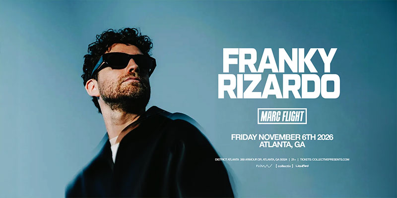 Franky Rizardo headlines at District Atlanta on Friday, November 6th!