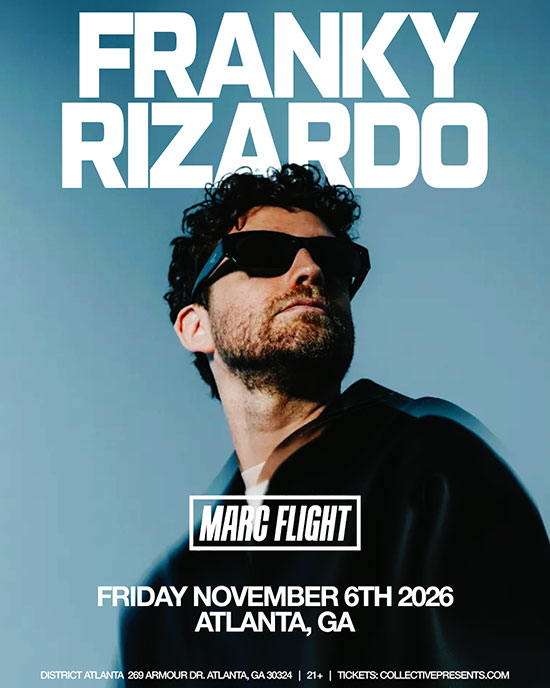 Franky Rizardo headlines at District Atlanta on Friday, November 6th!