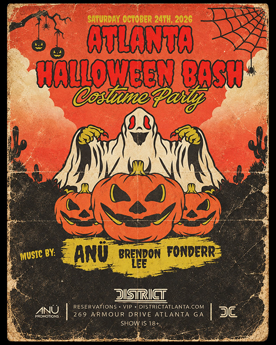 Atlanta Halloween Bash Costume Party at District Atlanta on Saturday, October 24th.