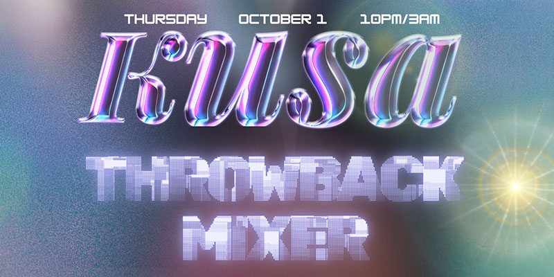 KUSA: Throwback Mixer at District Atlanta on Thursday, October 1st.