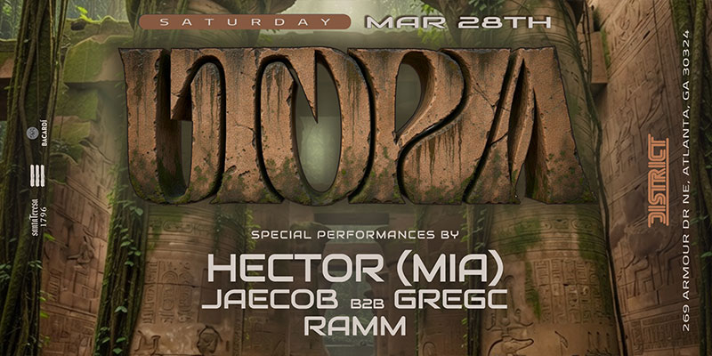 UTOPIA presents: Hector from Miami at District, Saturday, March 28th
