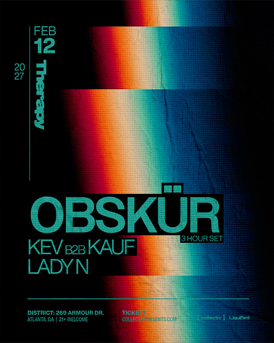 Obskür makes their Atlanta debut on February 12th 2027