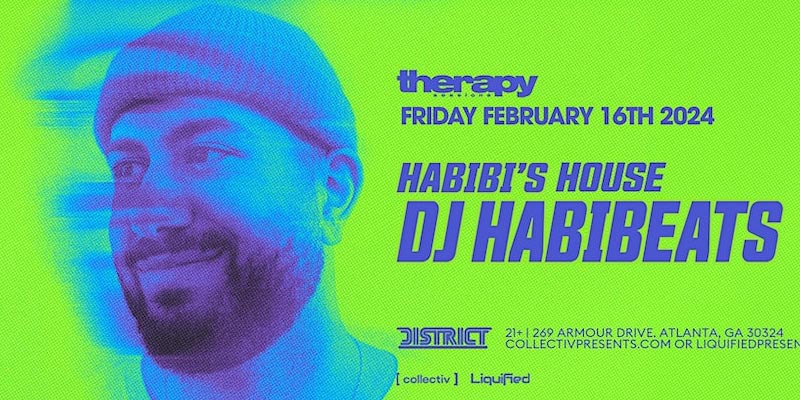 DJ Habibeats is set to ignite the dance floor at District Atlanta on February 16th