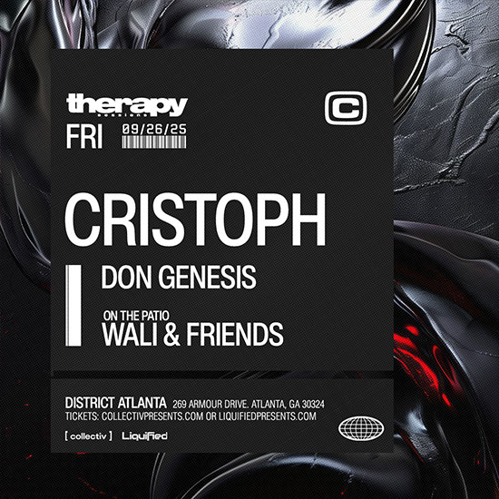 Cristoph at District Atlanta on Saturday, September 26th!