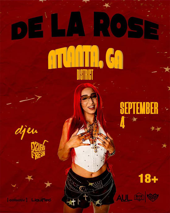 De La Rose at District Atlanta on Thursday, September 4th!