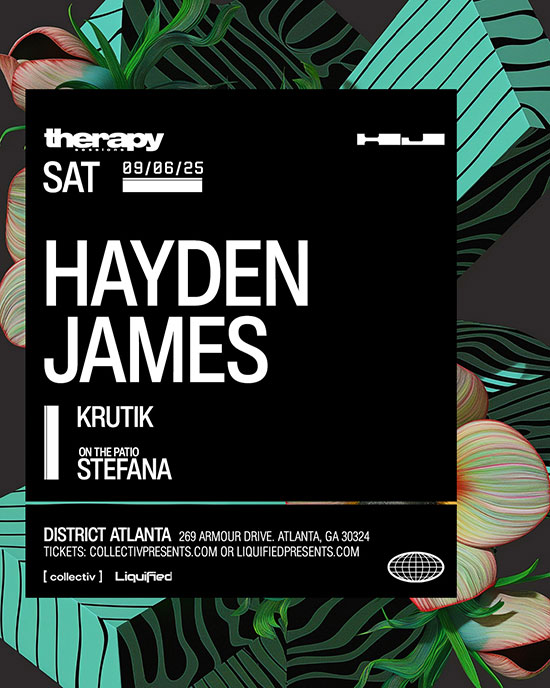 Hayden James at District Atlanta on Saturday, September 6th!