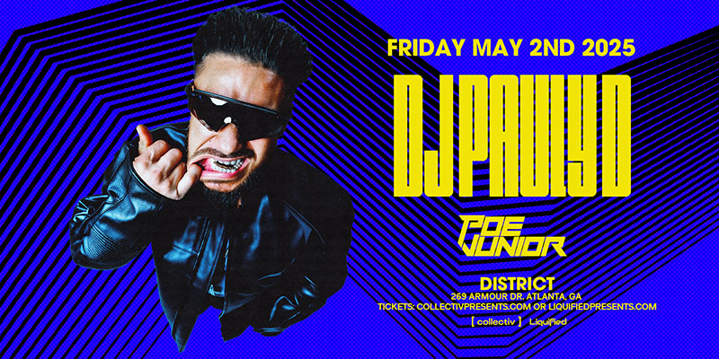 DJ PAULY D is bringing the party to District Atlanta on Friday, May 2nd! 