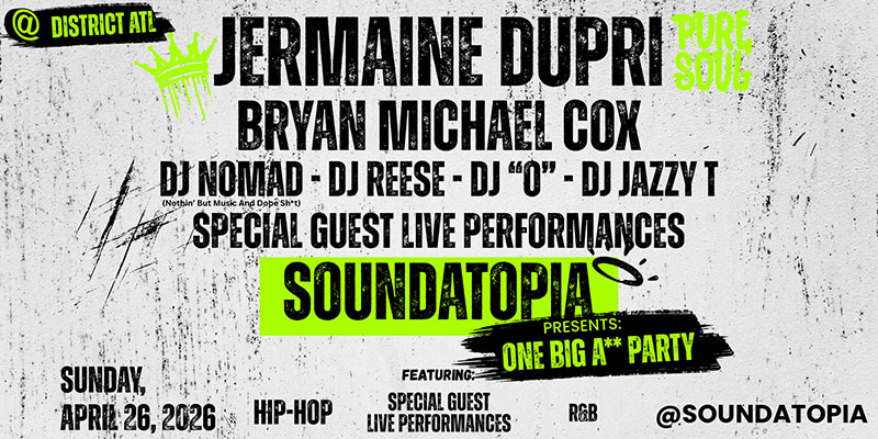 SoundAtopia at District Atlanta on Sunday, April 26th!