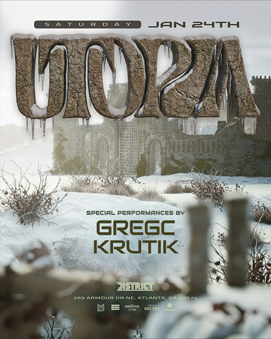 First Utopia of the Year at District, Saturday, January 24th