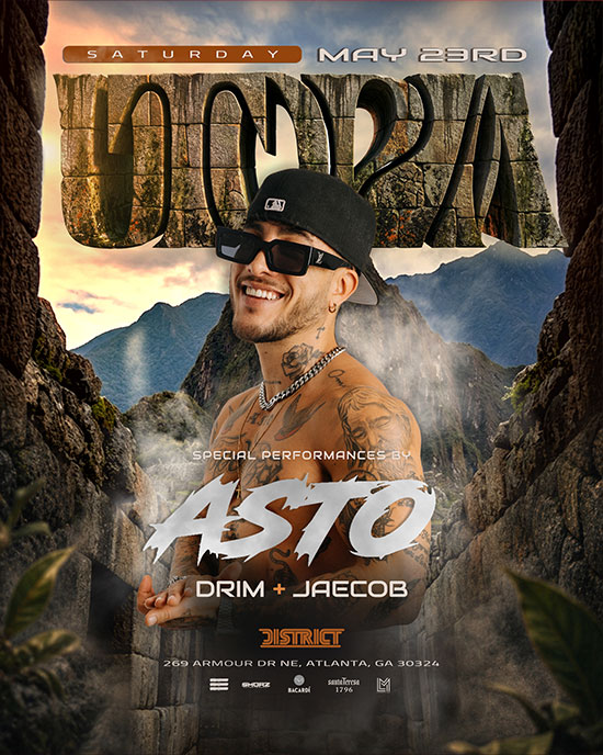 UTOPIA presents: ASTO at District, Saturday, May 23rd